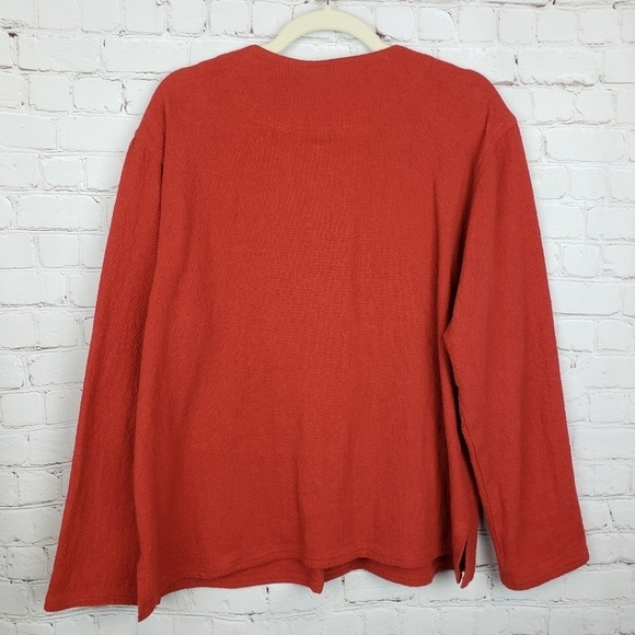 Orvis Boxy Button Front Lagenlook Shacket Top M - Picture 7 of 9